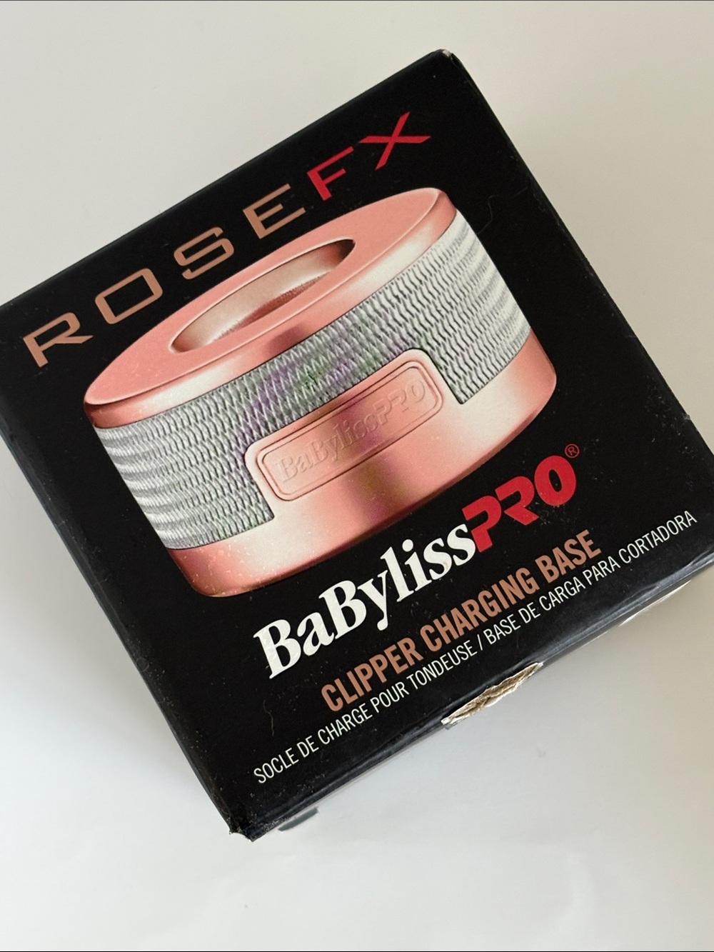 BaByliss Pro Rose Gold clipper charging base for FX870 clippers New Rose Fx